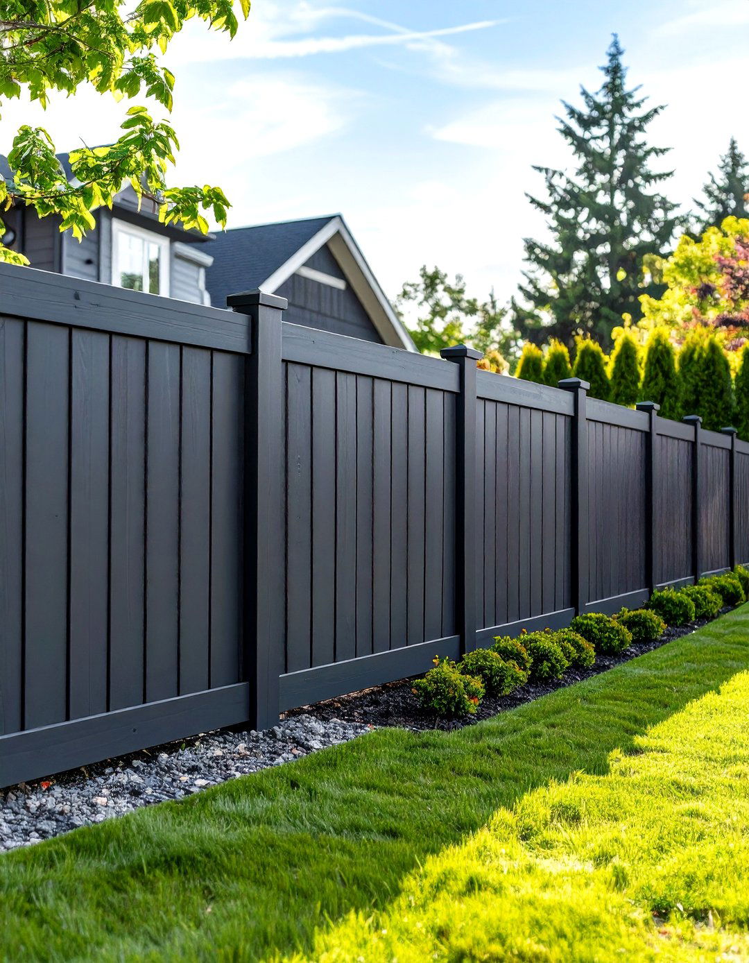 Charcoal Gray Modern Stain - 24 Fence Stain Colors