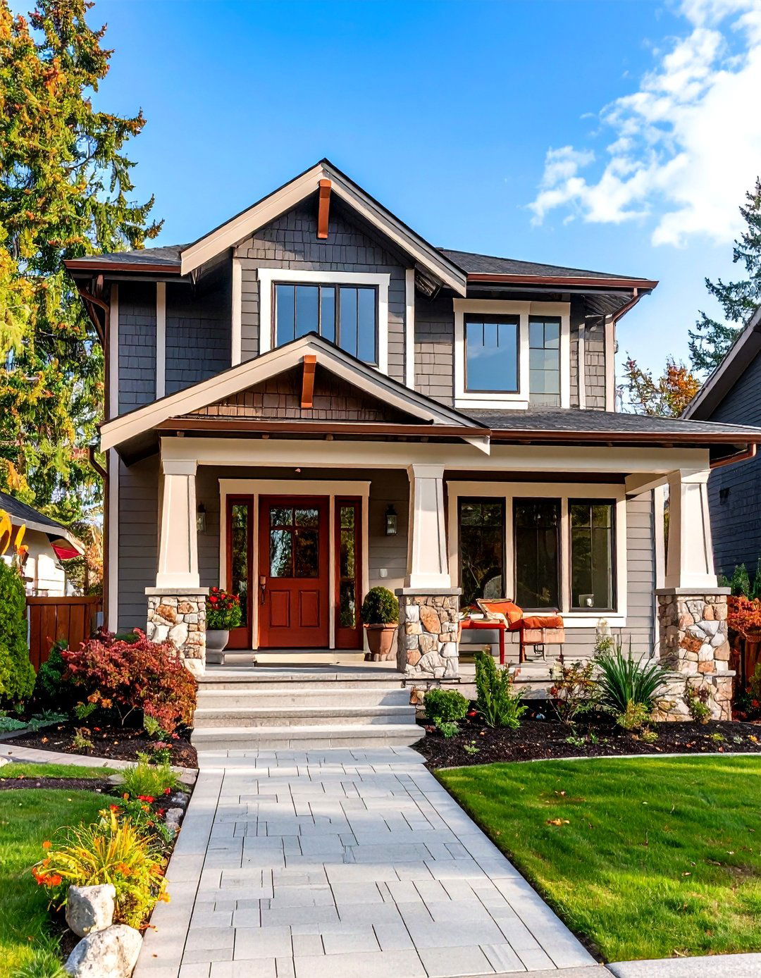 Charcoal Gray with Copper Gutters - 24 modern cottage house exterior ideas
