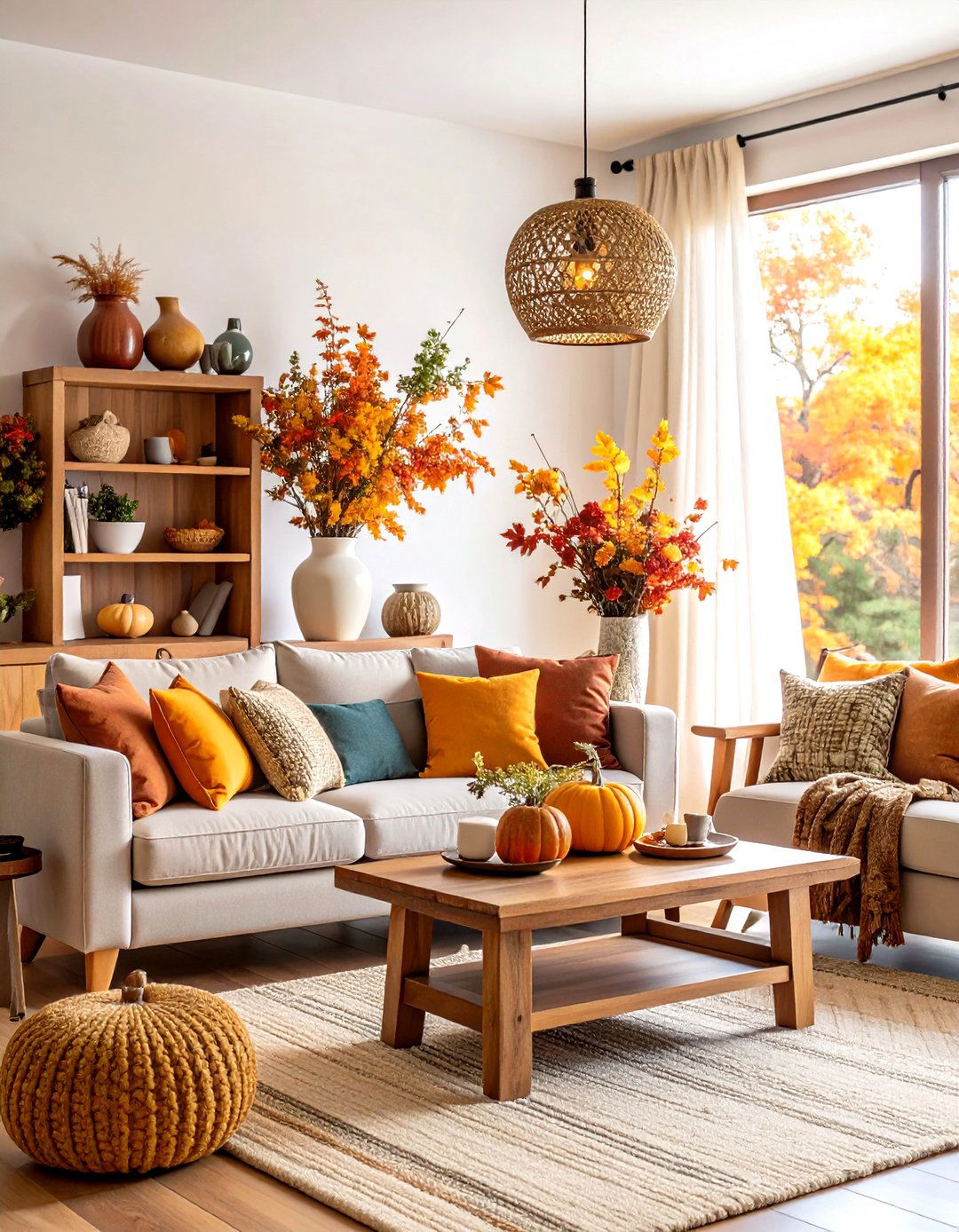 Charming Outdoor Porch Arrangements - 24 Fall Decor Ideas
