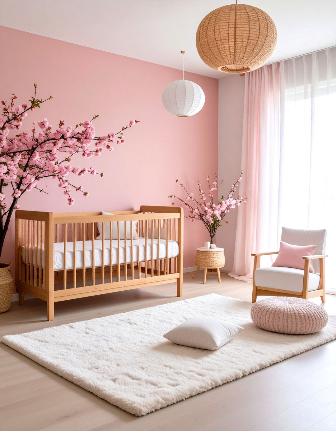 Cherry Blossom Zen Nursery - 24 Floral Nursery Ideas