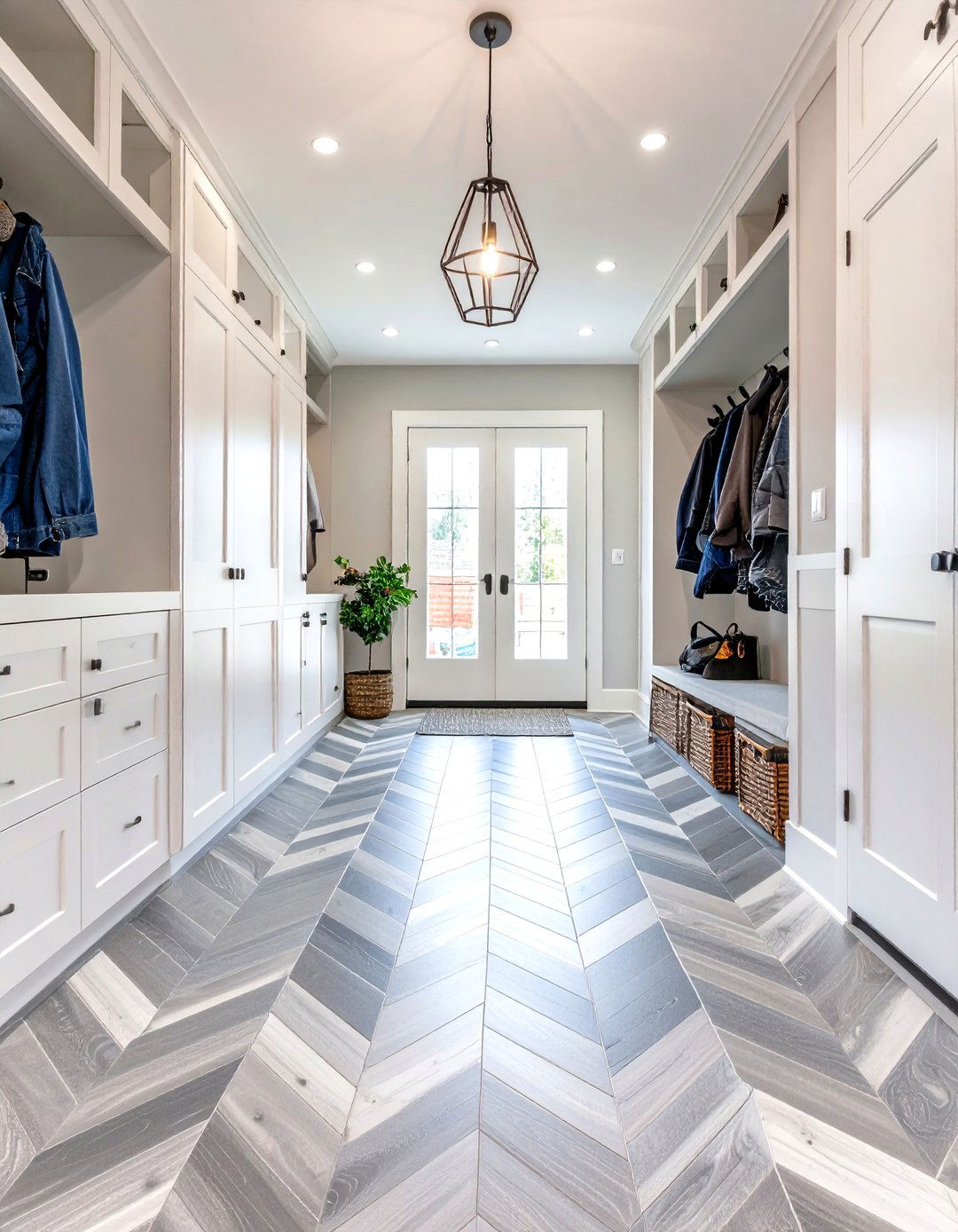 Chevron Pattern Layouts - 24 Mudroom Tile Floor Ideas