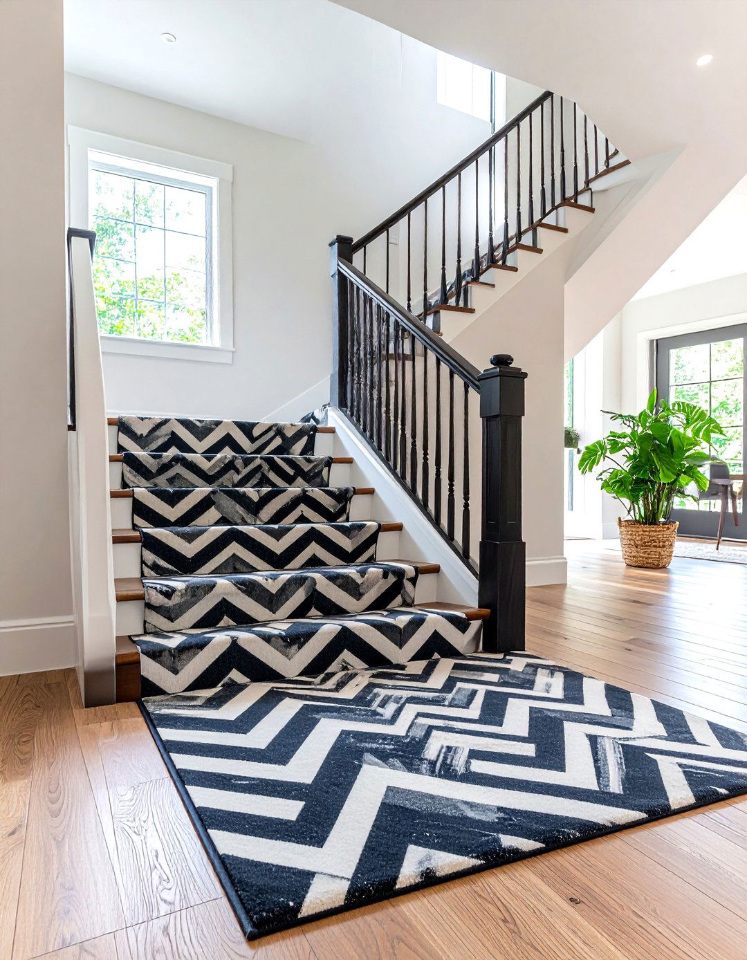 Chevron Zigzag Designs - 24 Stair Runner Ideas