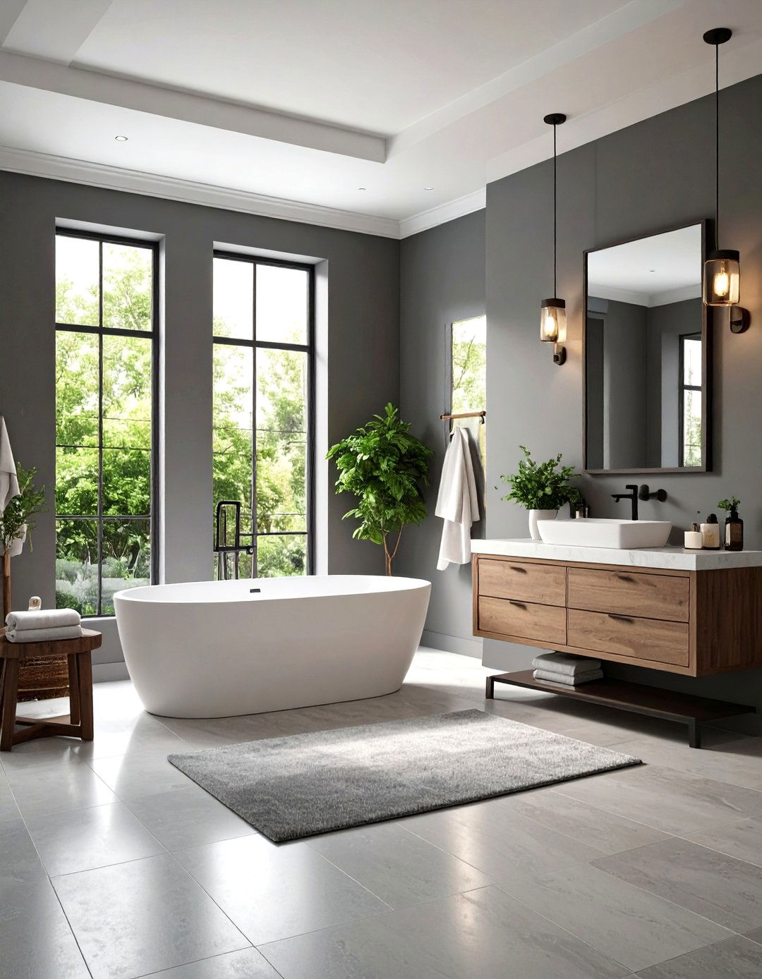 Chic Gray Master Bathroom - 24 Light Gray Paint Colors for Your House