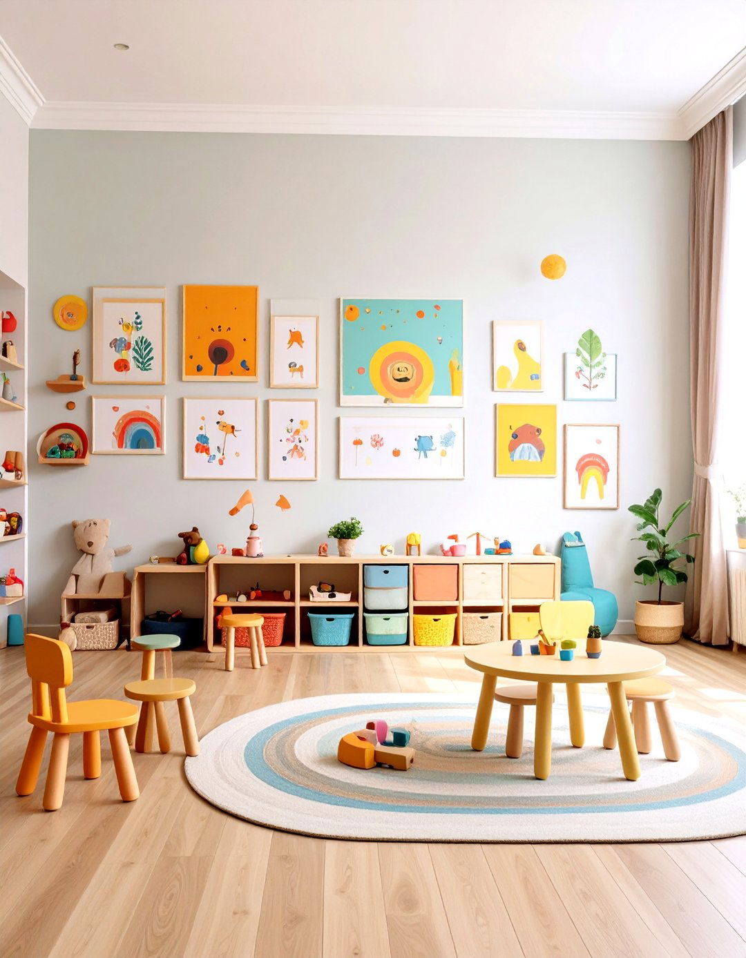 Childrens Art Display Gallery Wall - 24 Gallery Wall Ideas