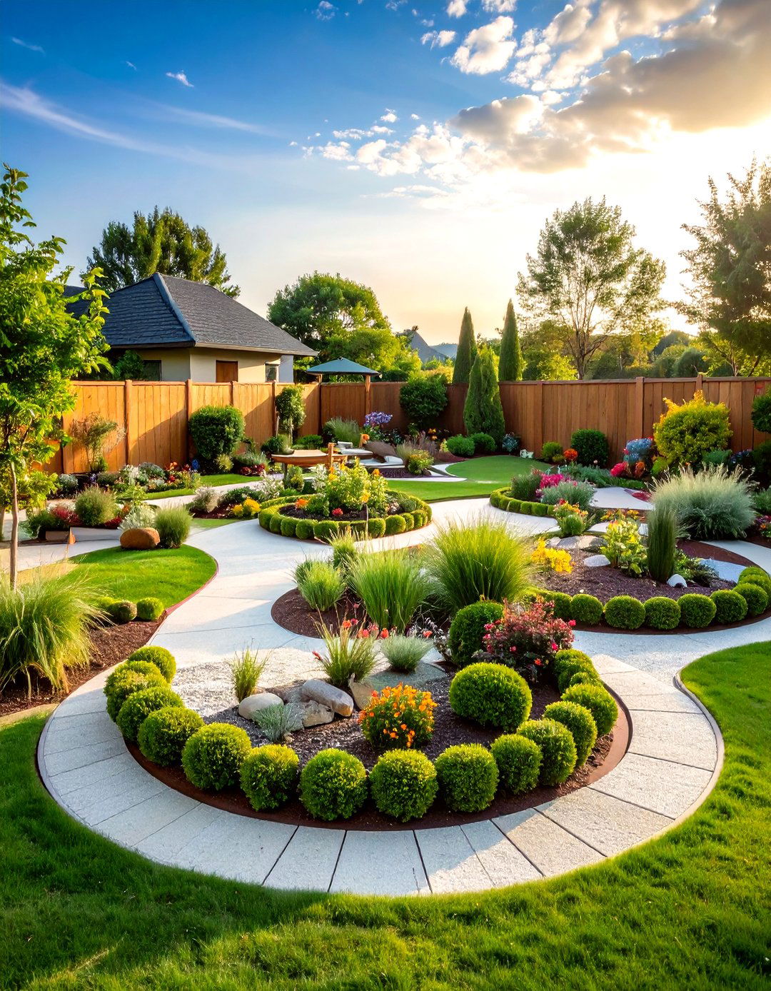 Childrens Discovery Garden Space - 24 Front Yard Boxwood Designs