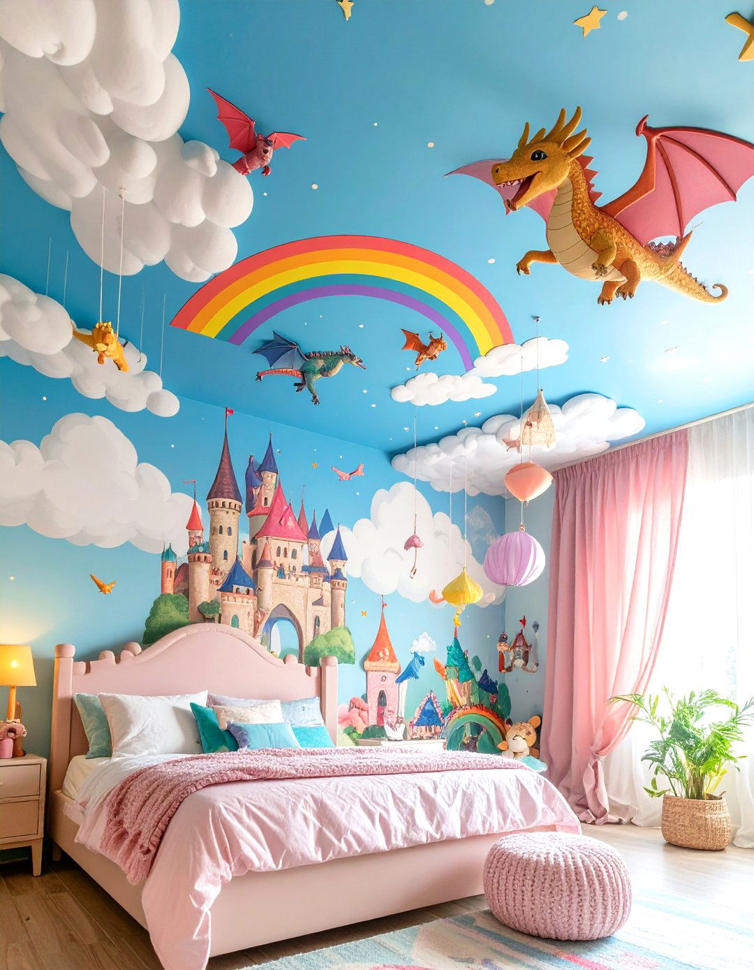 Childrens Fantasy Ceiling Murals - 24 Ceiling Murals
