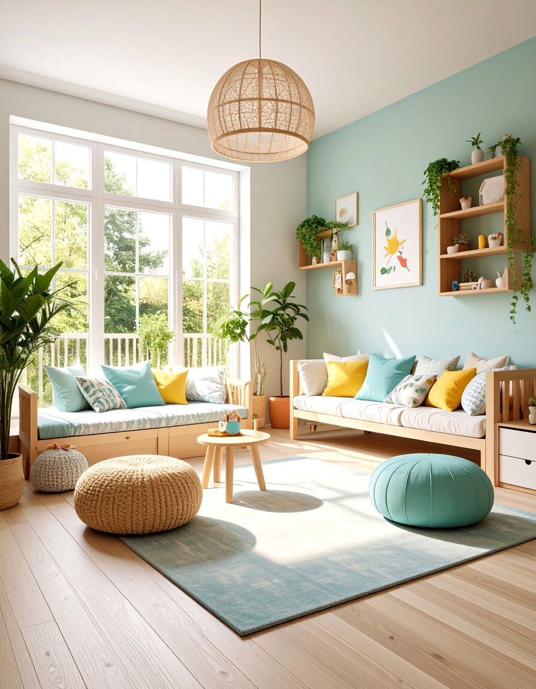 Childrens Play and Reading Corner - 24 Small Sunroom Ideas
