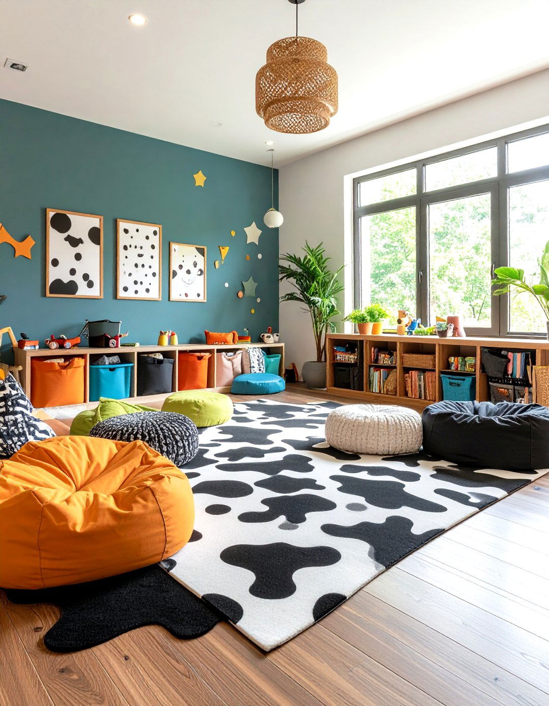 Childrens Playroom Cow Print Adventure - 24 Cow Print Room Decor Ideas
