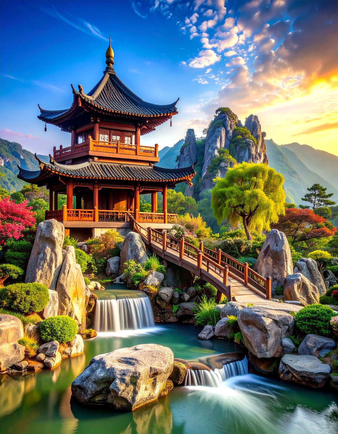 Chinese Rockery Mountain - 24 Asian Landscaping Ideas