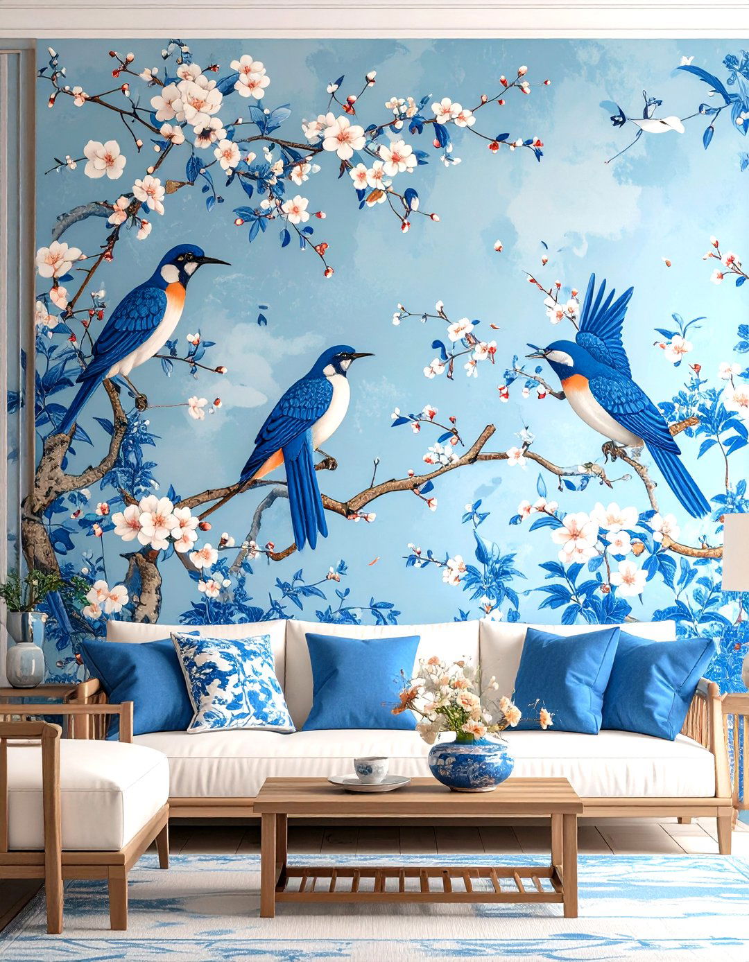 Chinoiserie Living Room Wallpaper - 24 Living Room Wallpaper Ideas