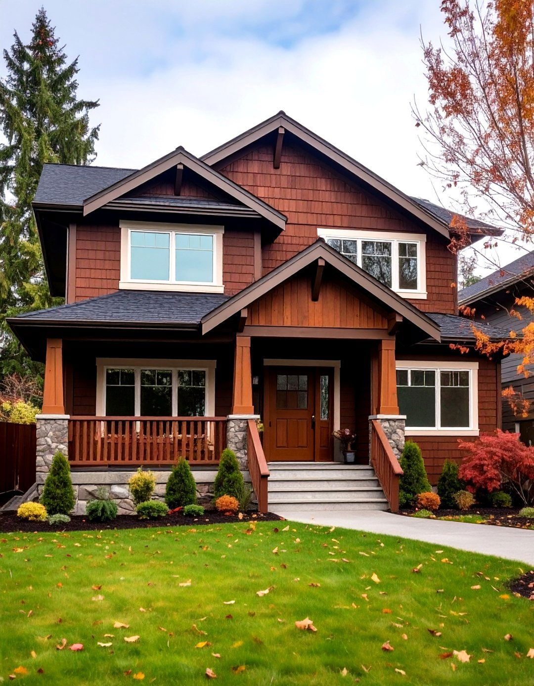 Chocolate Brown Exterior Finishes - 24 House Siding Colors