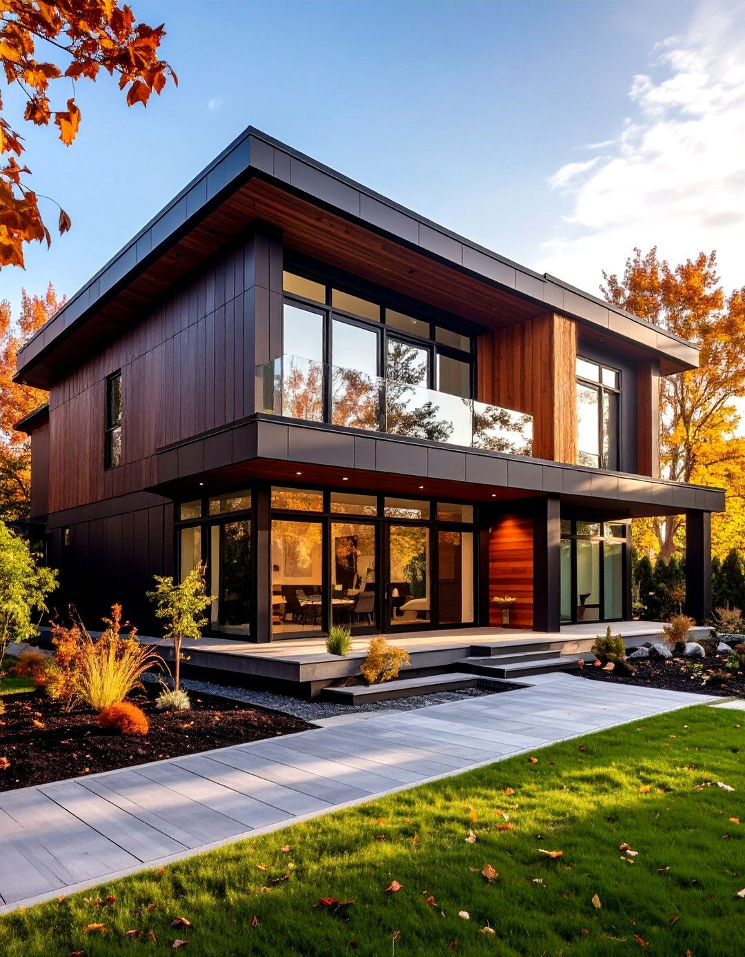 Chocolate Brown Metal Siding Design - 24 Chocolate Brown House Exterior Design Ideas
