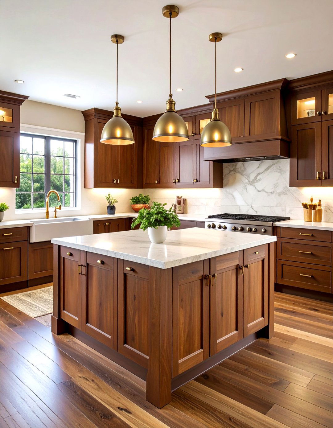 Chocolate Brown Shaker Kitchen Cabinets - 24 Brown Kitchen Cabinets Ideas