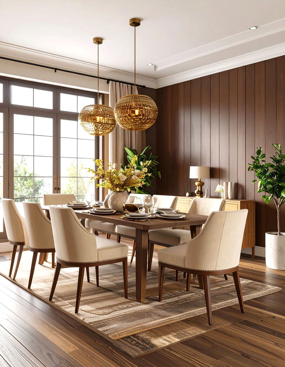 Chocolate Brown Shiplap Rich Warmth - 24 Shiplap Dining Room Wall Ideas