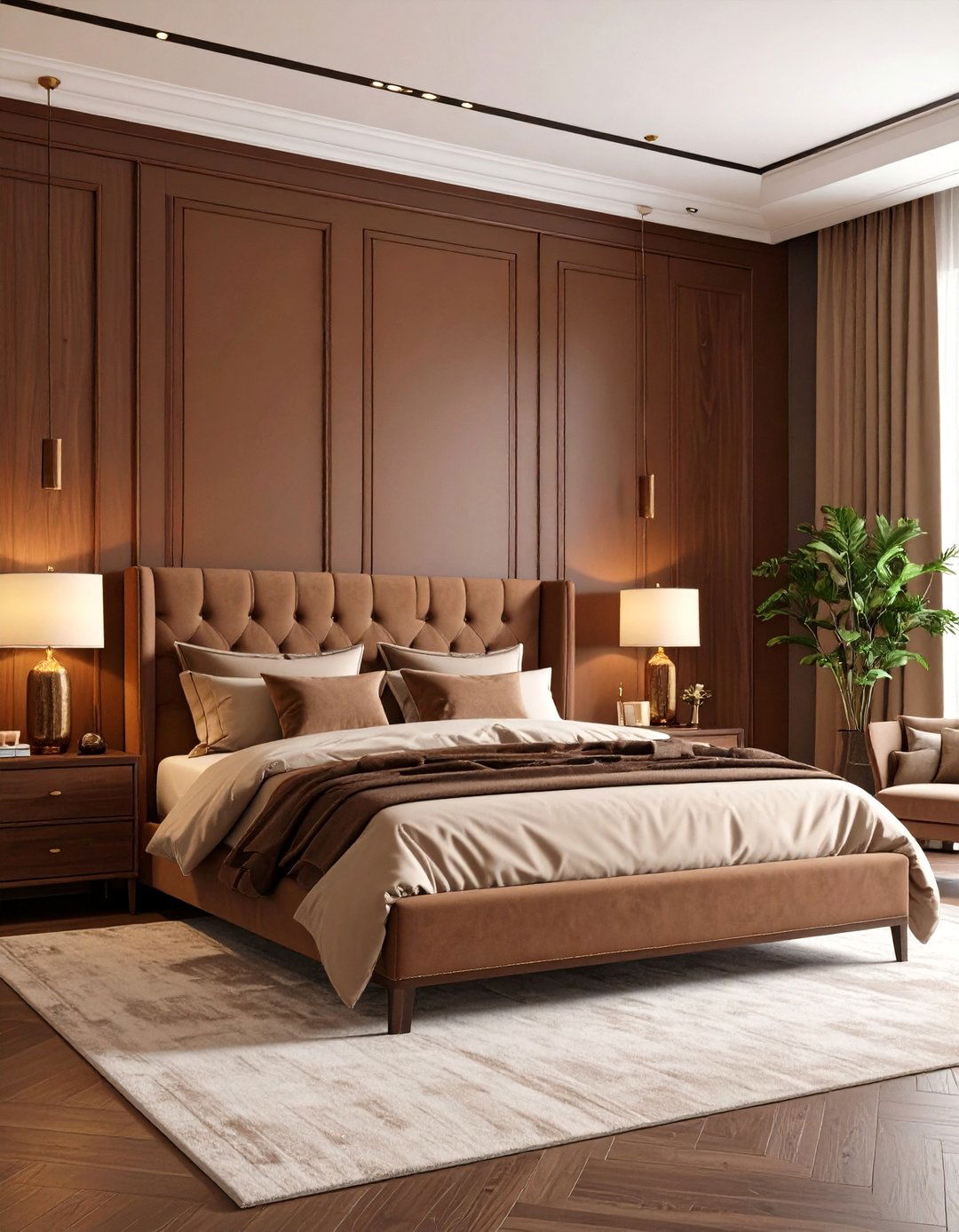 Chocolate Brown Sophistication - 24 70s Bedroom Decor Ideas