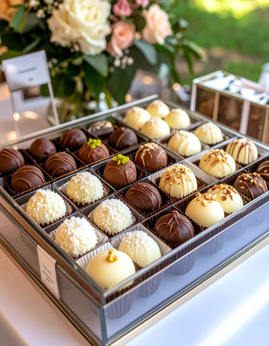 Chocolate Wedding Favors with Gourmet Truffles - 24 Wedding Favors Ideas