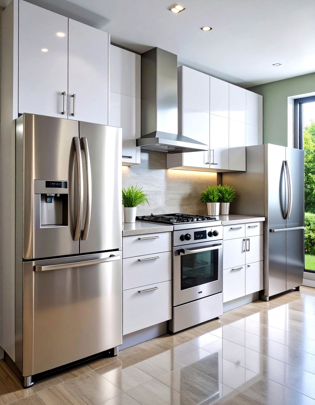Chrome and Stainless Steel Appliances - 24 Art Deco Kitchen Ideas