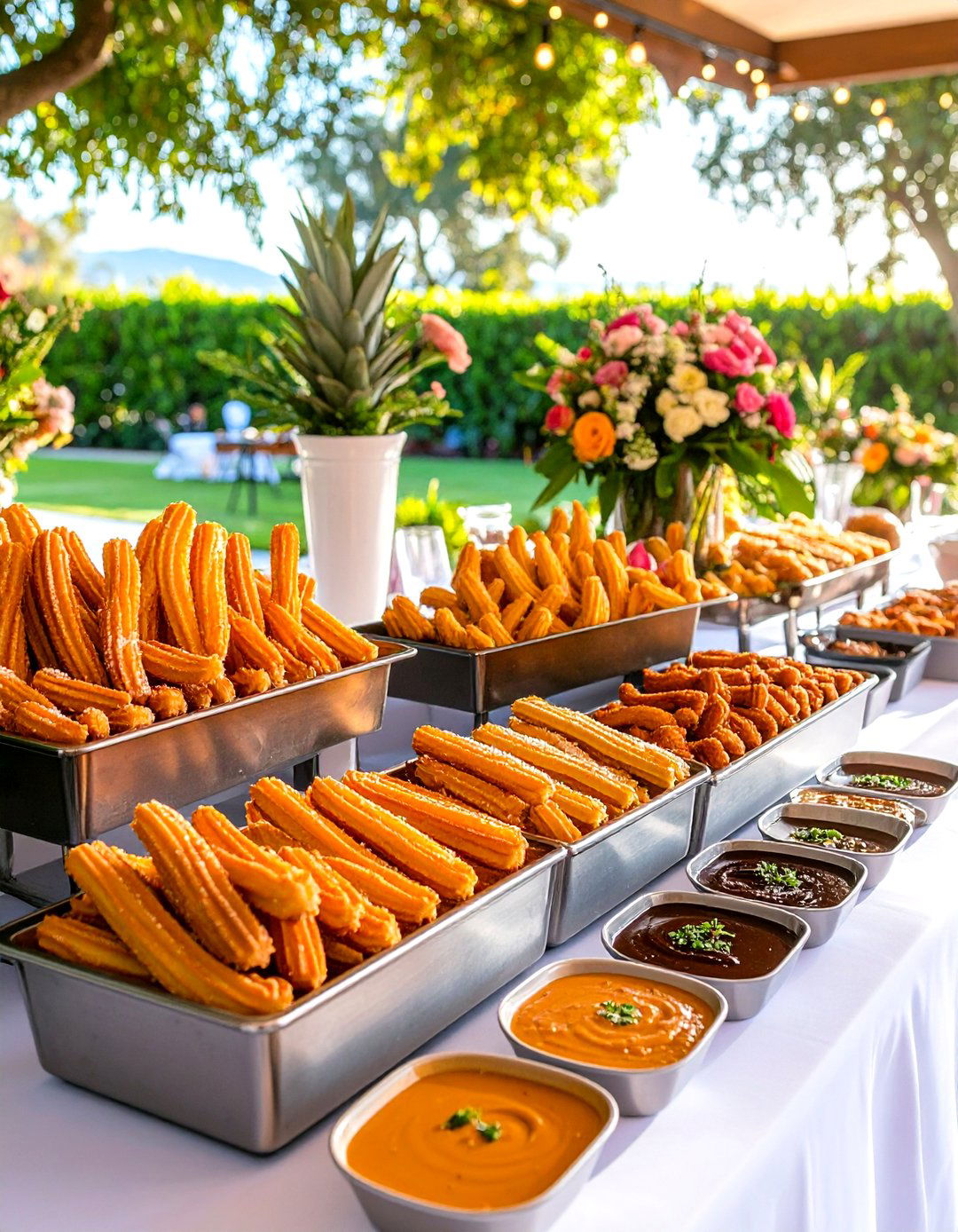 Churros and Dipping Station - 24 Wedding Dessert Ideas