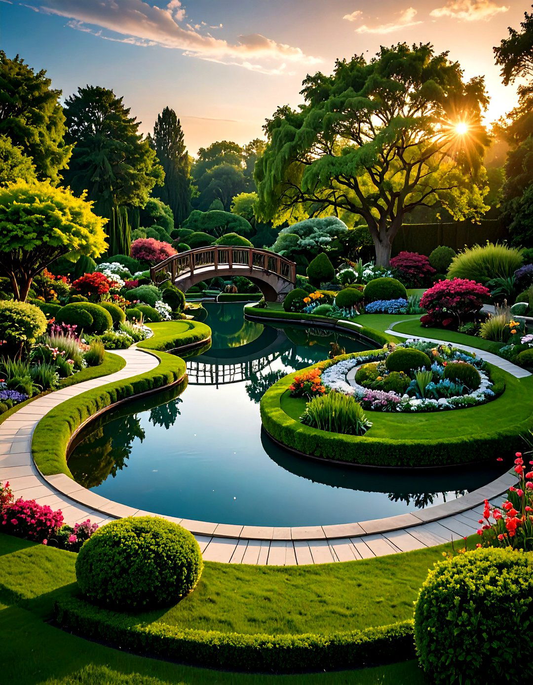 Circular Ring Pond - 24 Fish Pond Ideas