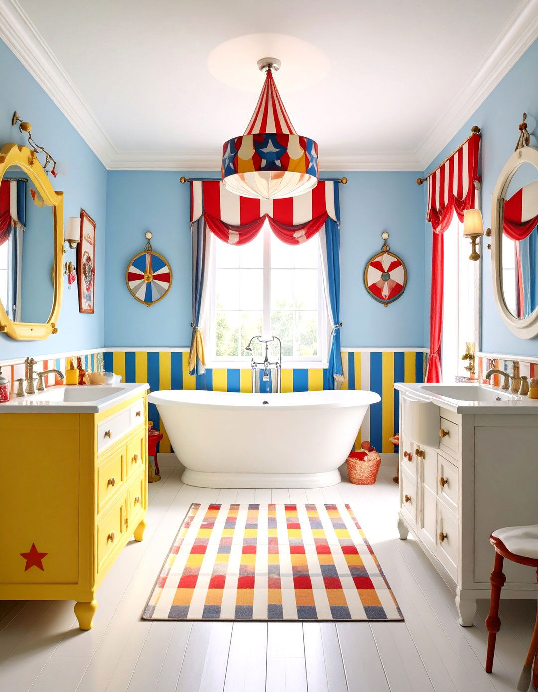 Circus Carnival Boys Bathroom - 24 Boy Bathroom Ideas