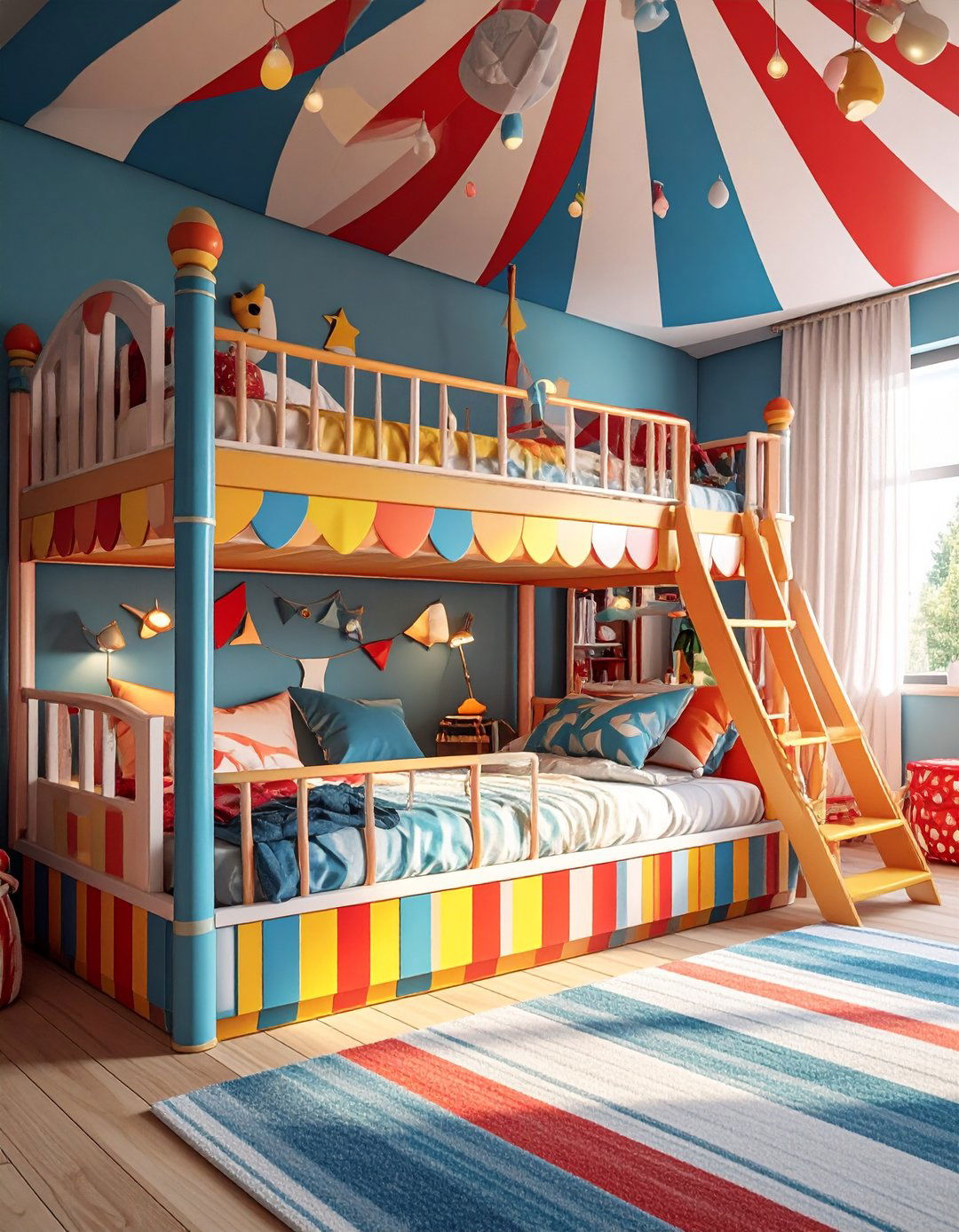 Circus Carnival Entertainment Centers - 24 bunk room ideas