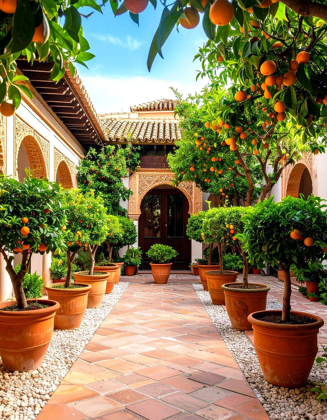Citrus Grove Patio Garden - 24 spanish style patio ideas