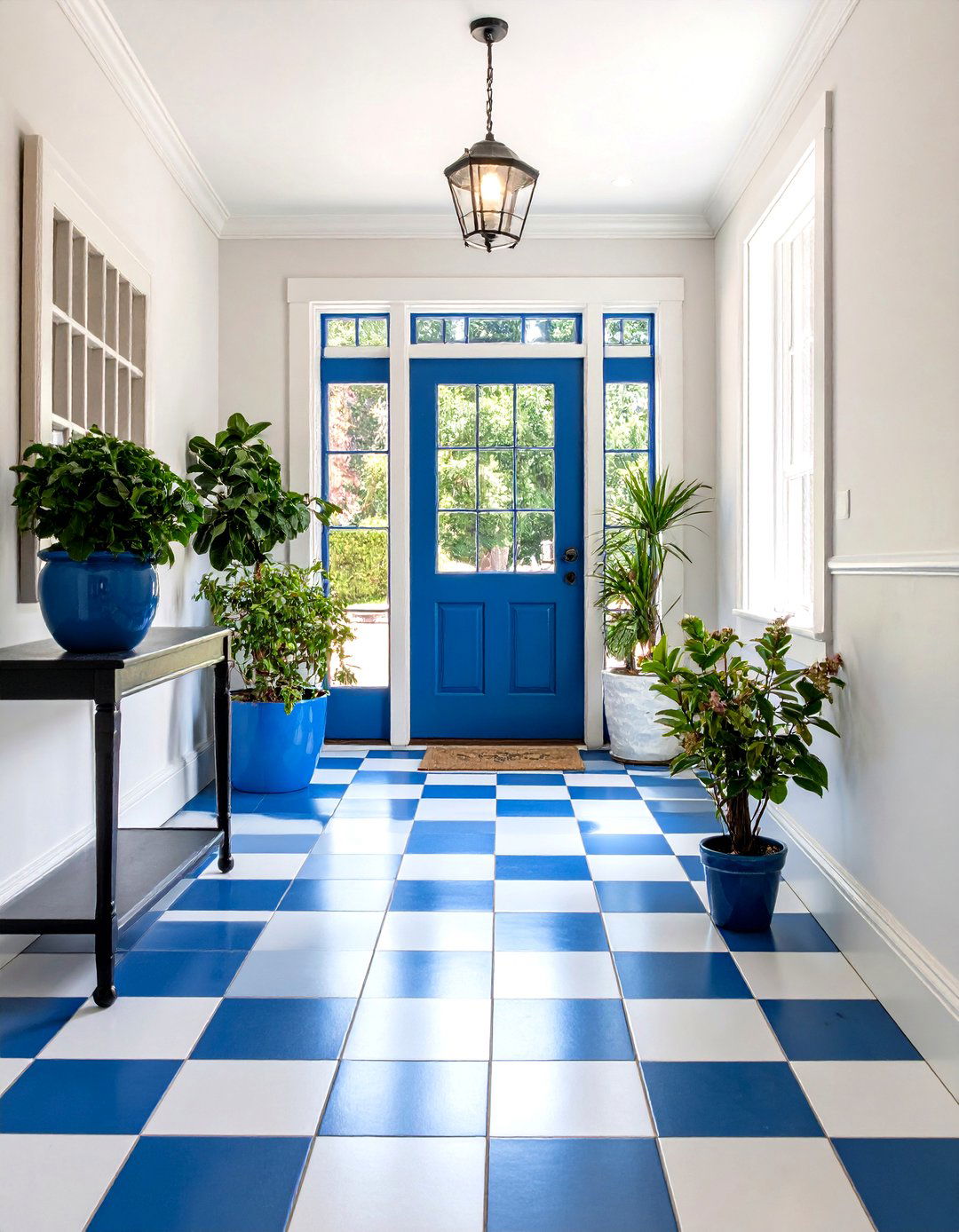 Classic Black and White Checkerboard Pattern - 24 Small Entryway Tile Floor Ideas