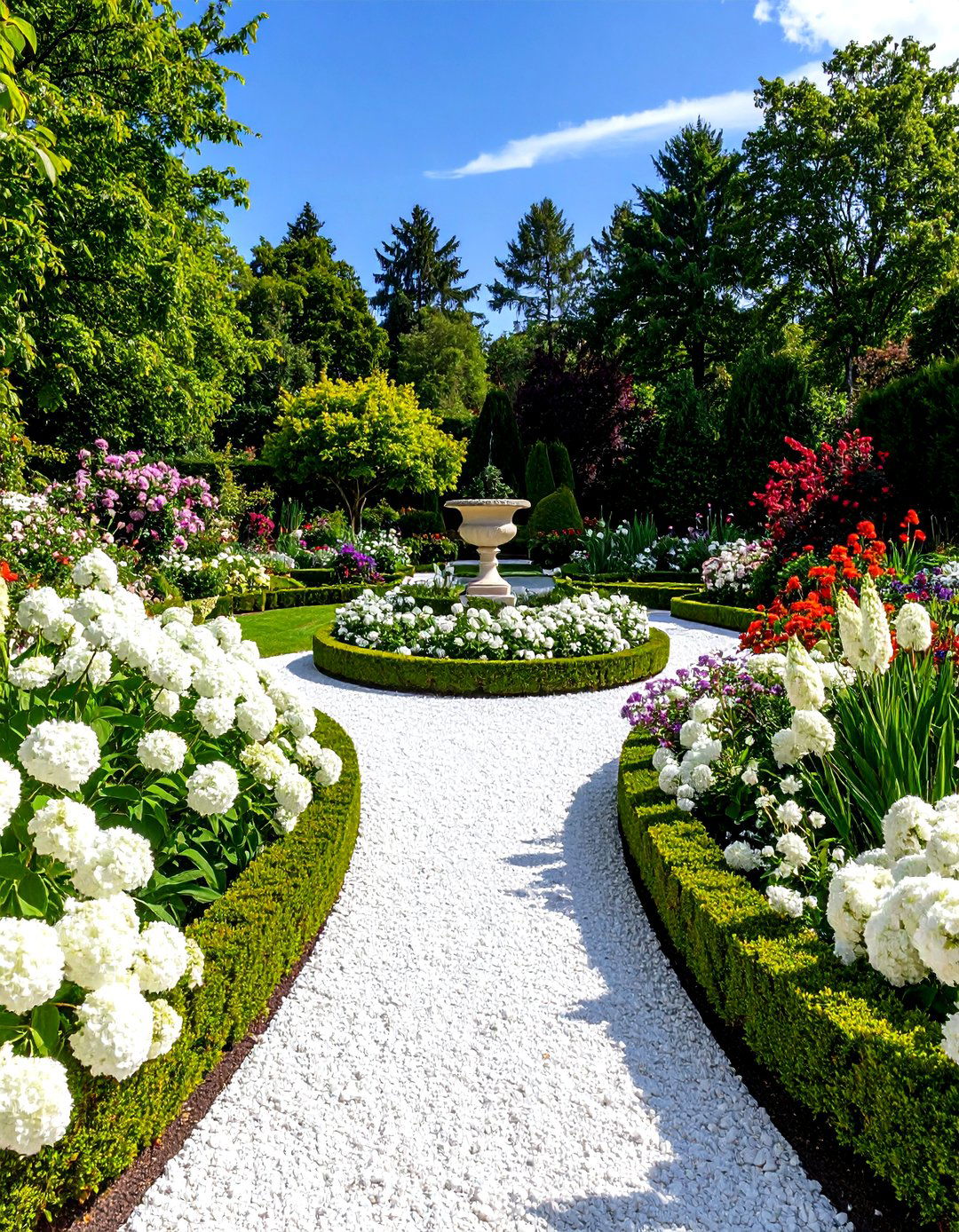 Classic Boxwood Embroidery Parterre - 24 Parterre Garden Ideas