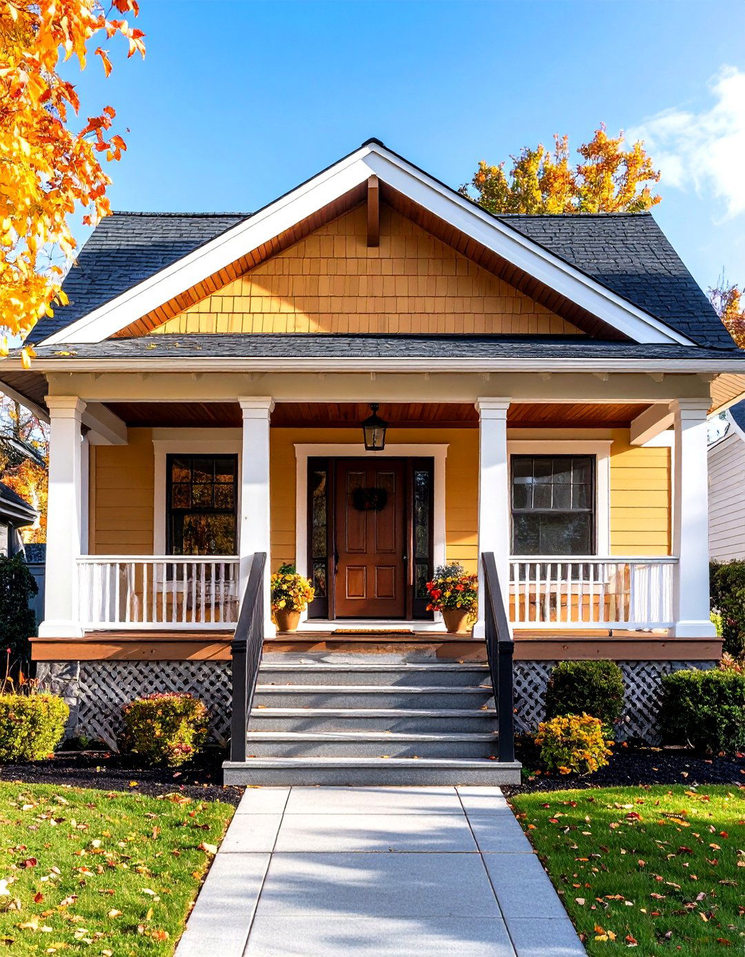 Classic Gable Front Porch Roof - 24 Front Porch Roof Ideas