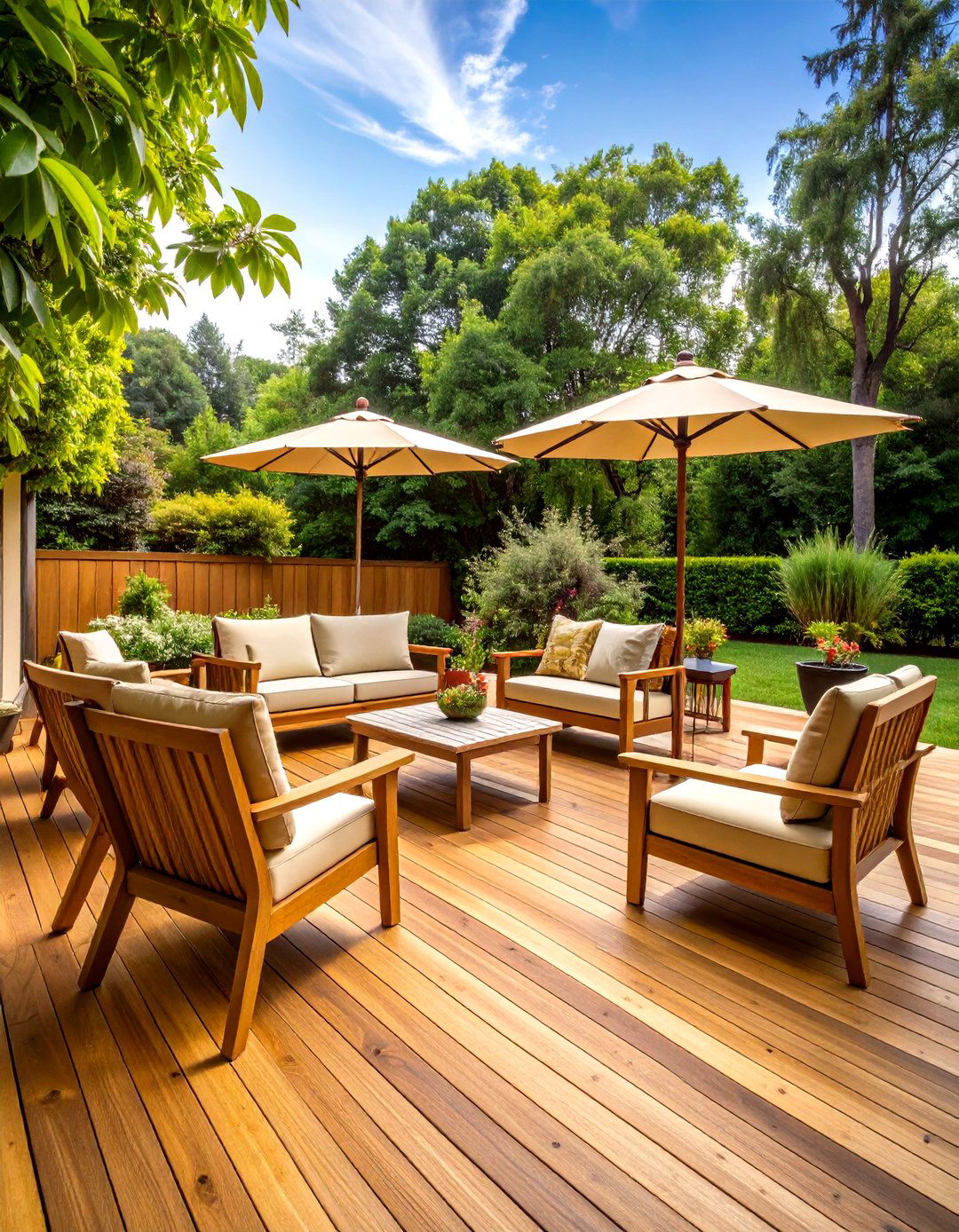 Classic Honey Oak Finish - 24 Deck Color Ideas