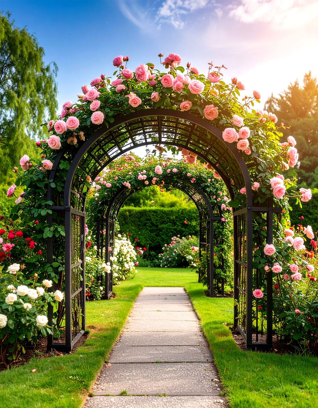 Classic Rose Garden Arch - 24 Garden Arch Ideas