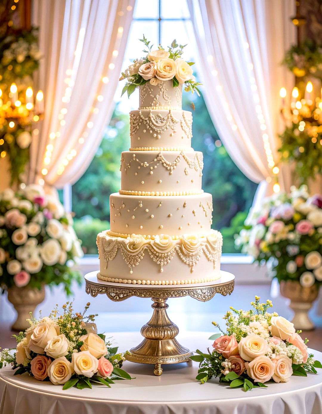 Classic Tiered Wedding Cakes - 24 Vintage Wedding Ideas