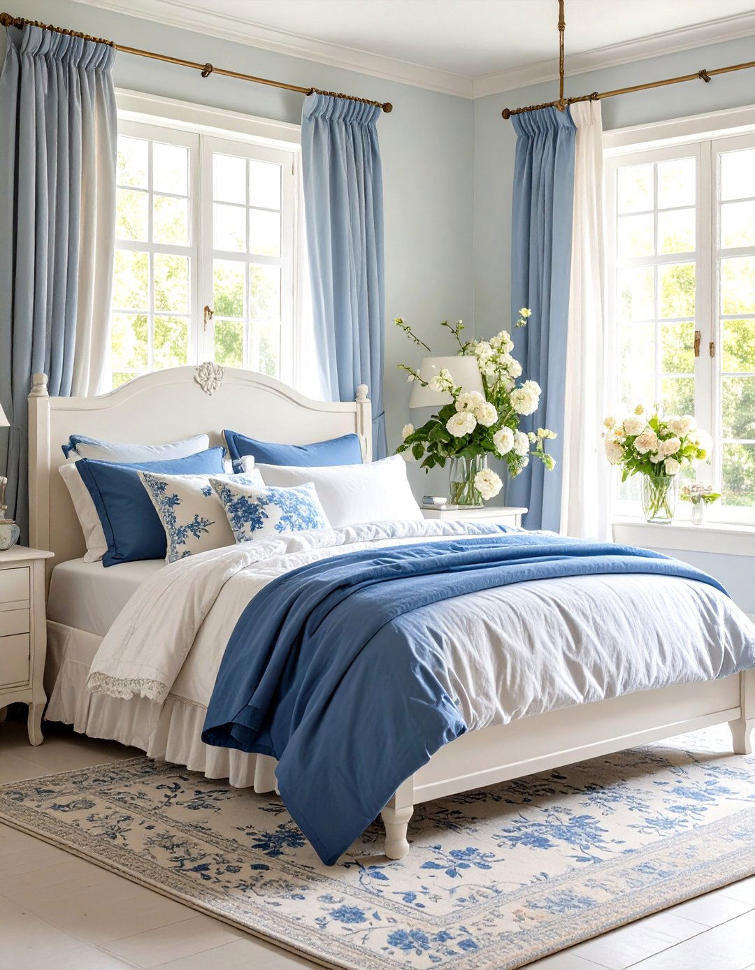 Classic Toile de Jouy Haven - 24 Paris-themed Bedroom Ideas