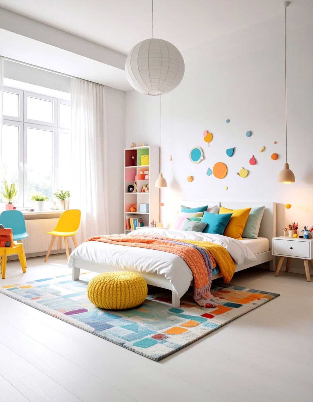 Classic White Brightness Space - 24 Kids Room Paint Ideas