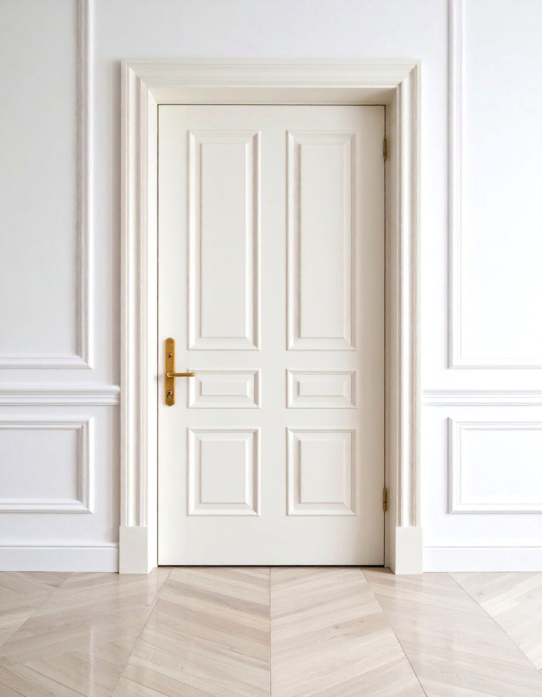 Classic White Door Elegance - 24 Interior Door Color Ideas