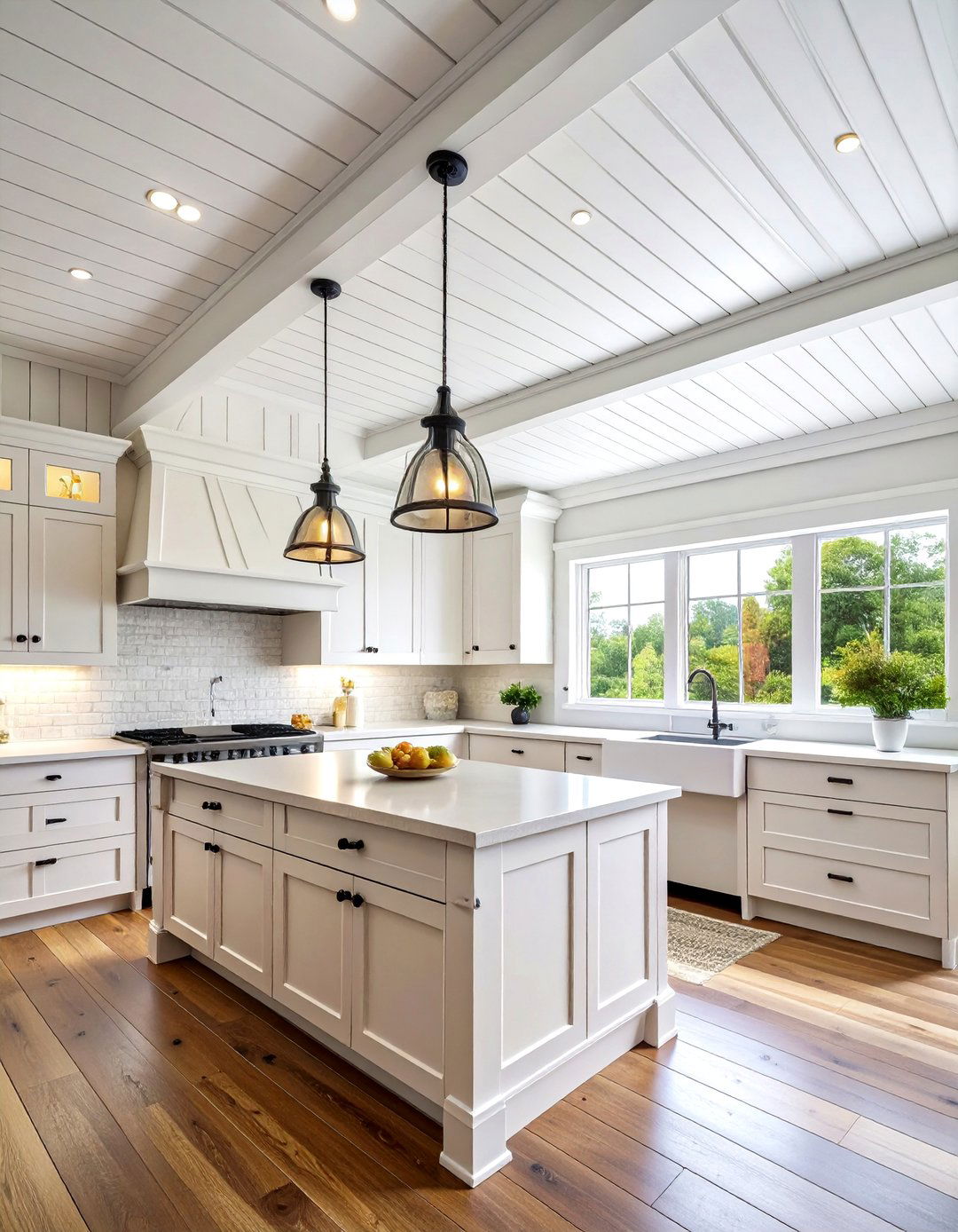 Classic White Farmhouse Beadboard Ceiling - 24 Beadboard Ceiling Design Ideas