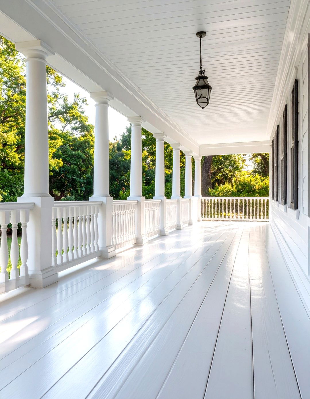 Classic White Porch Floors - 24 Porch Paint Colors