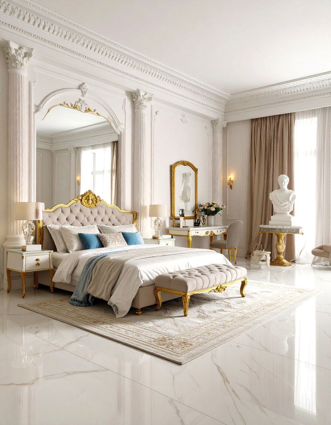 Classical Marble Sculpture Gallery - 24 dark academia bedroom ideas