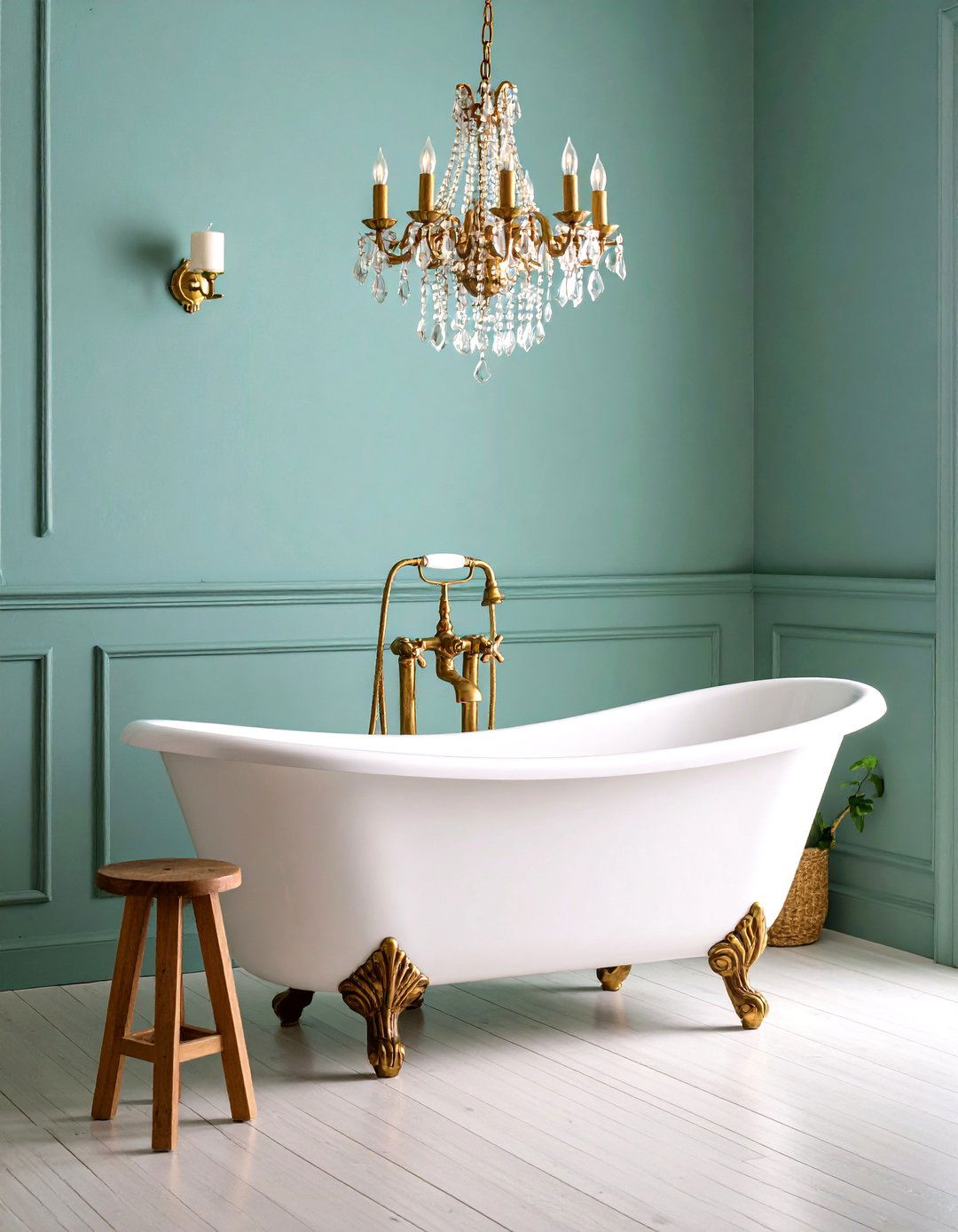 Clawfoot Tub Focal Point Bathroom - 24 Country Bathroom Ideas