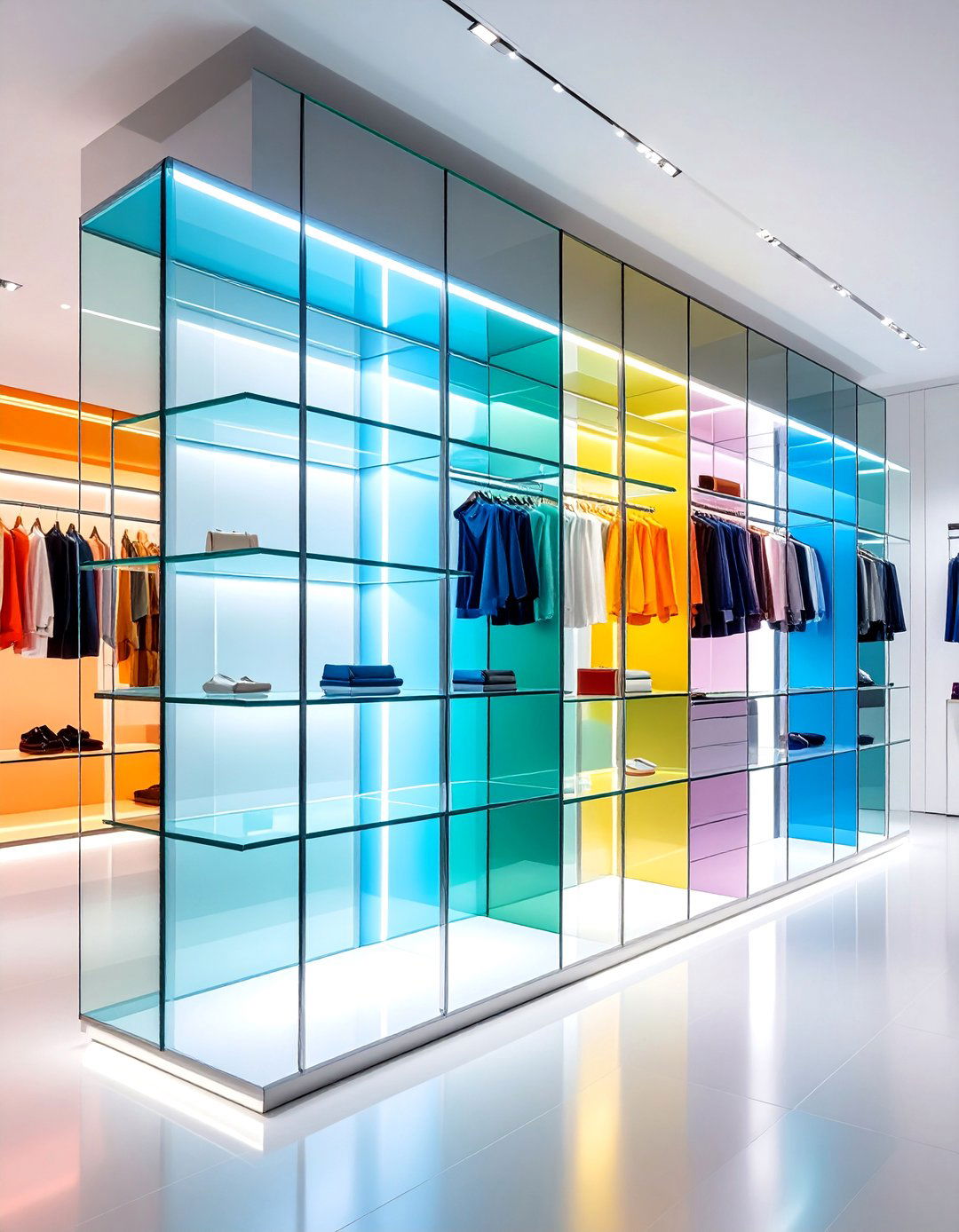Clear Acrylic Display Shelves - 24 Closet Shelving Ideas