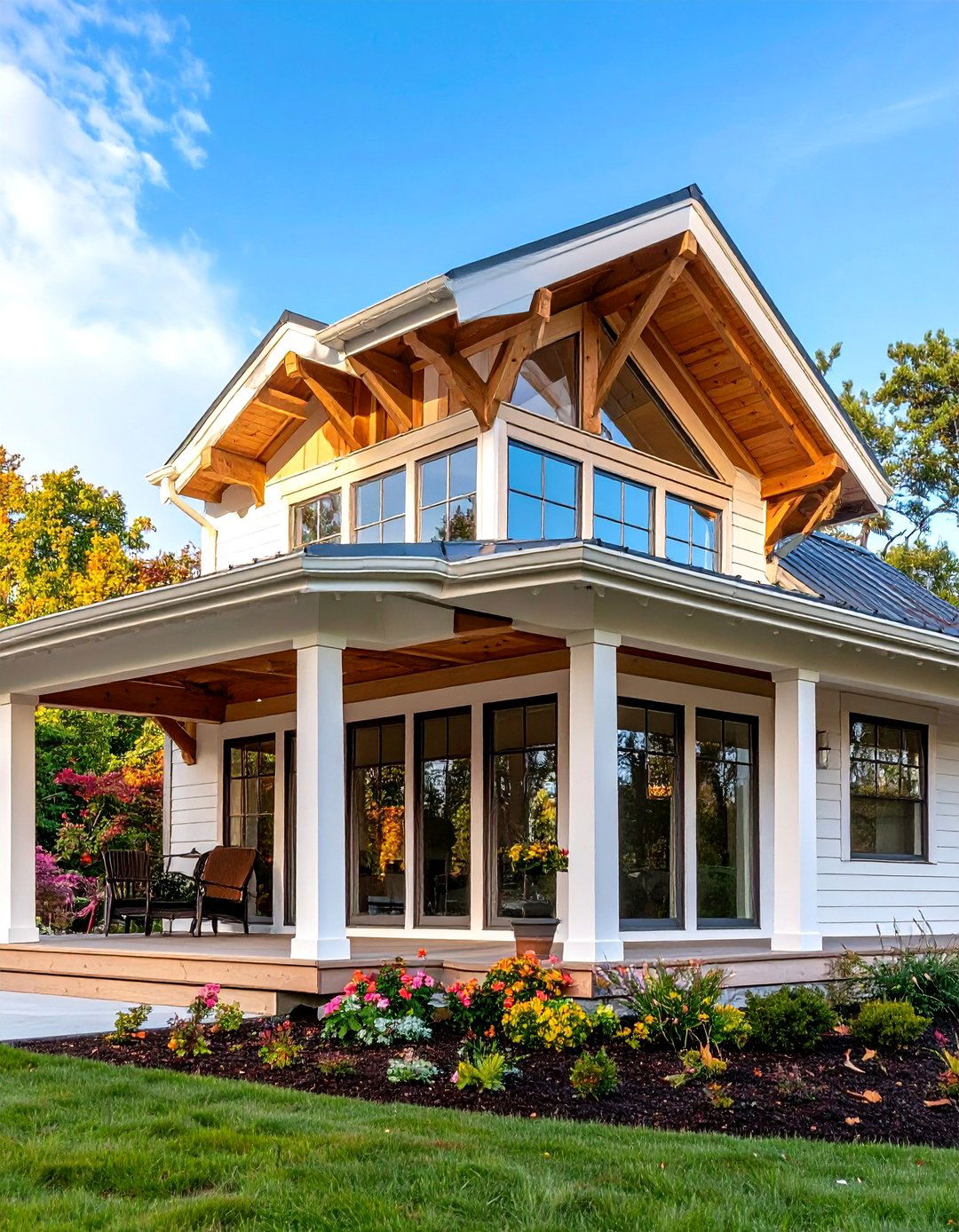 Clerestory Metal Window Integration - 24 Metal Roof Porch Design Ideas