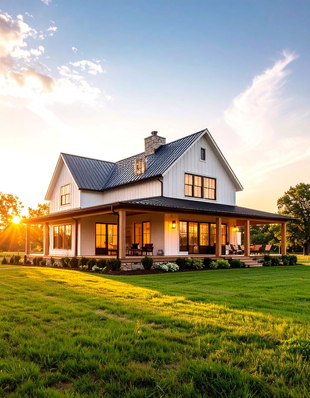 Clerestory Window Farmhouse - 24 Modern Farmhouse Exterior