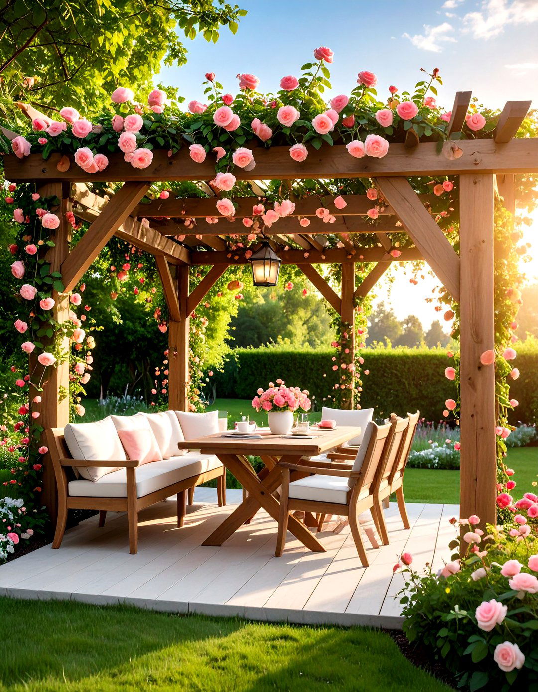 Climbing Rose Pergola Paradise - 24 Rose Garden Ideas