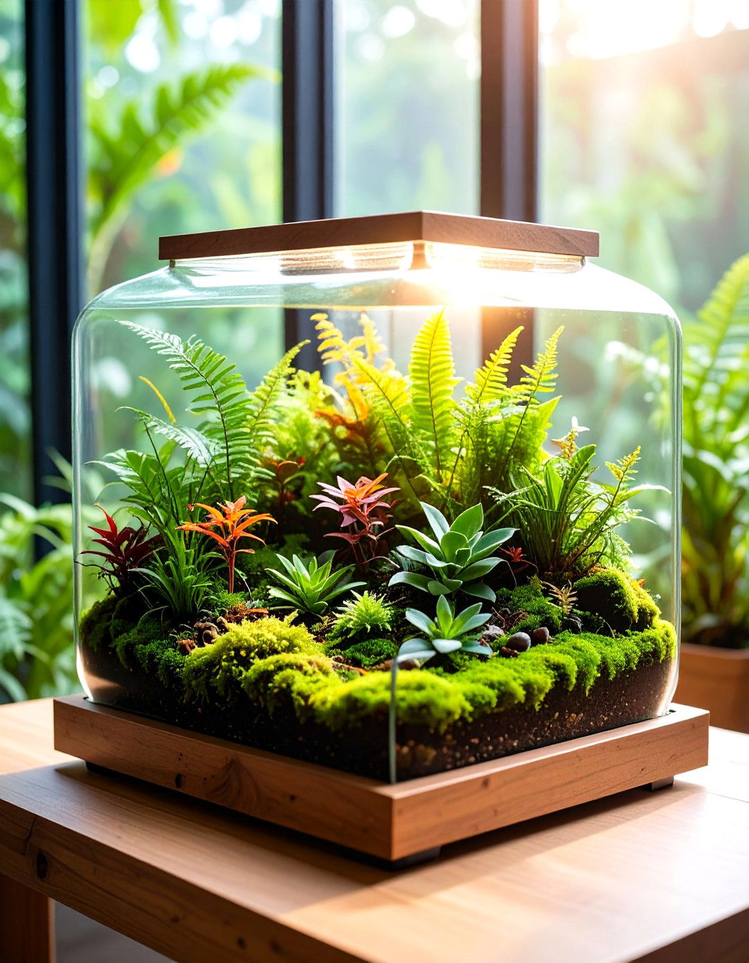 Closed Tropical Forest Terrarium - 24 Terrarium Ideas