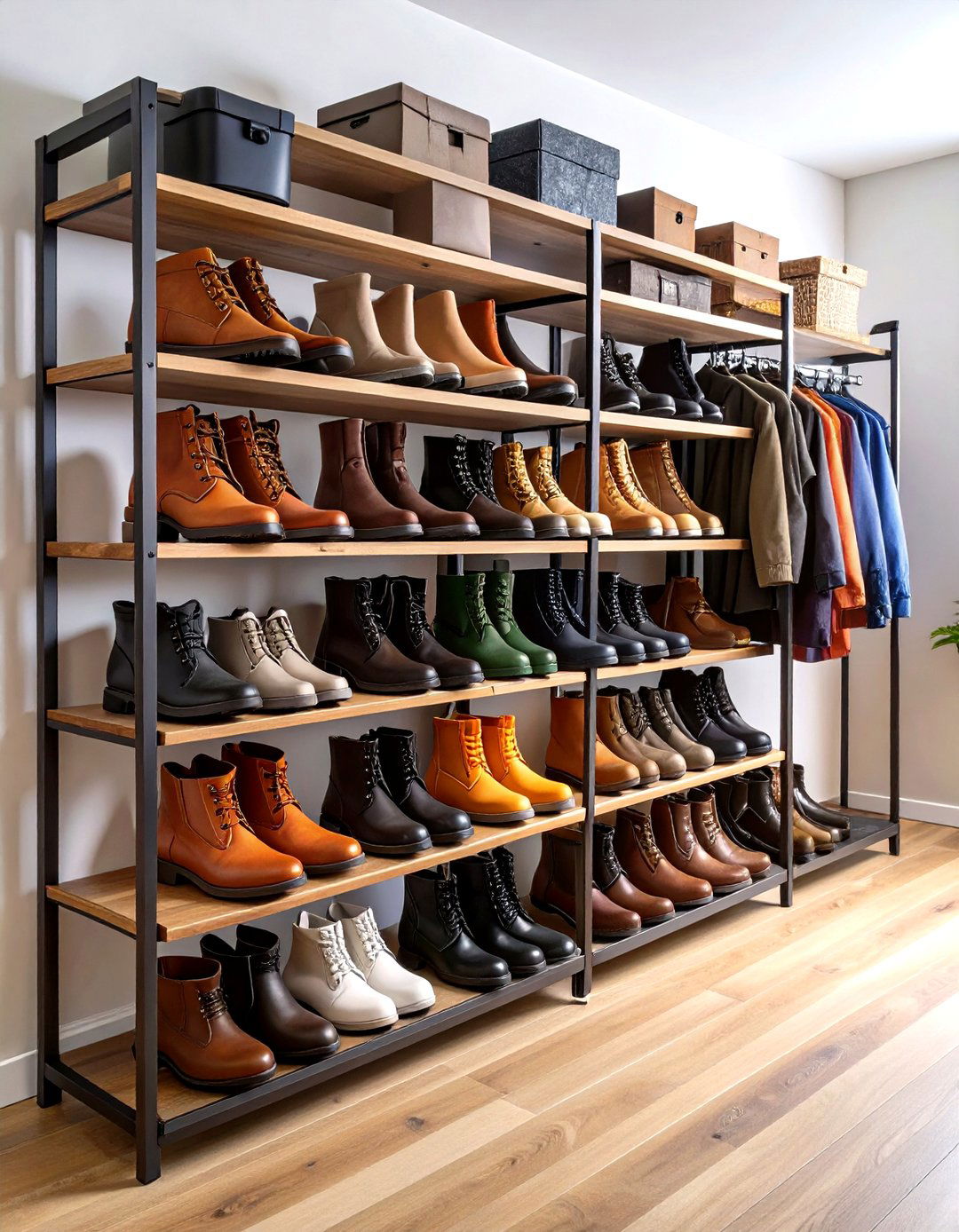 Closet Boot Rack Systems - 24 Boot Storage Ideas