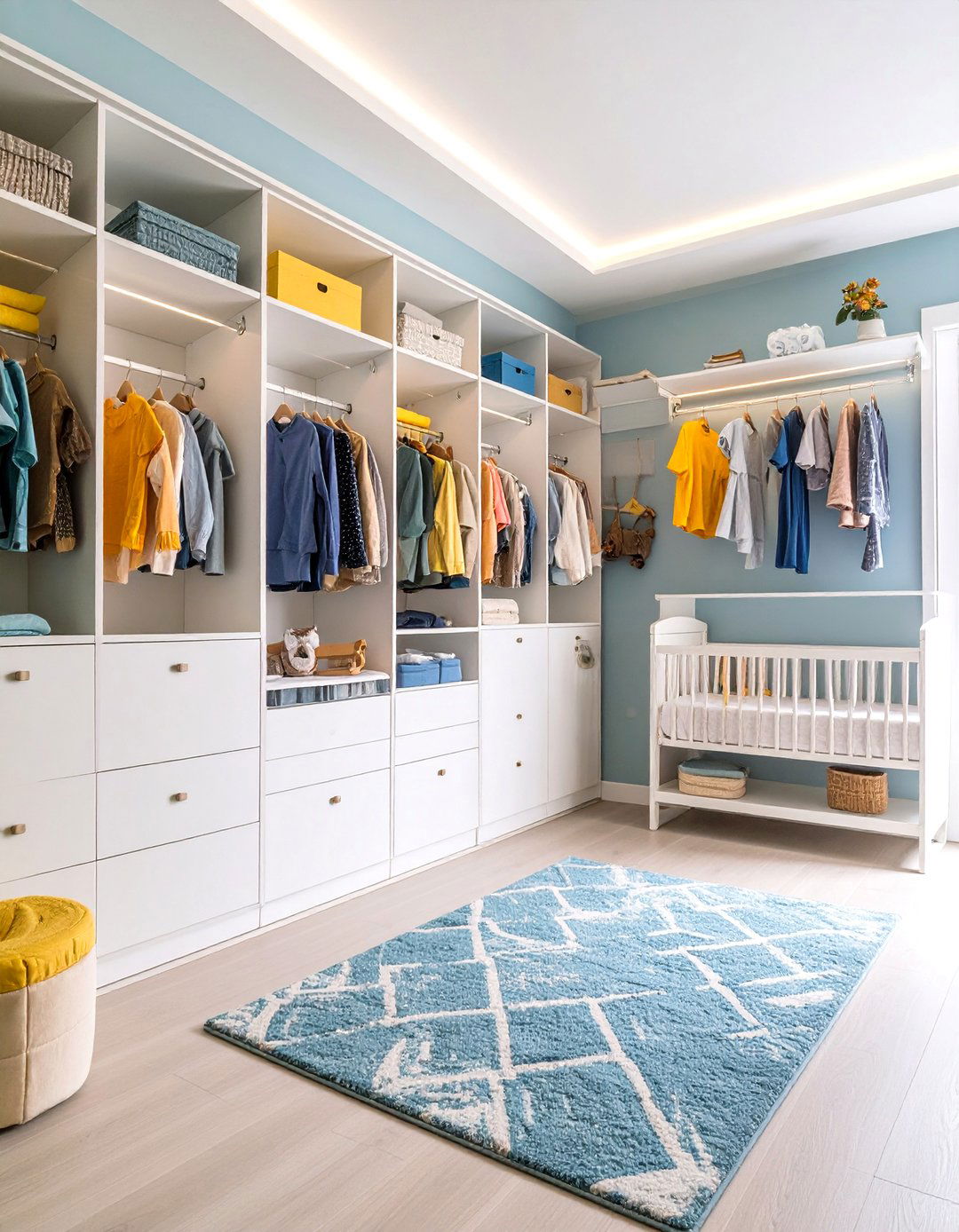Closet Nursery Transformation - 24 Small Nursery Ideas