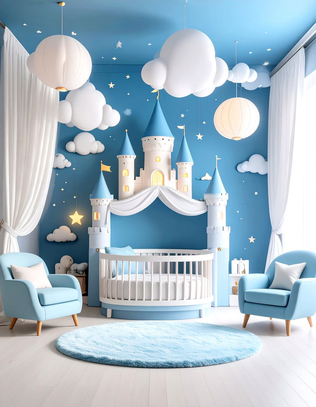 Cloud Castle Dream Nursery - 24 Whimsical Nursery Ideas