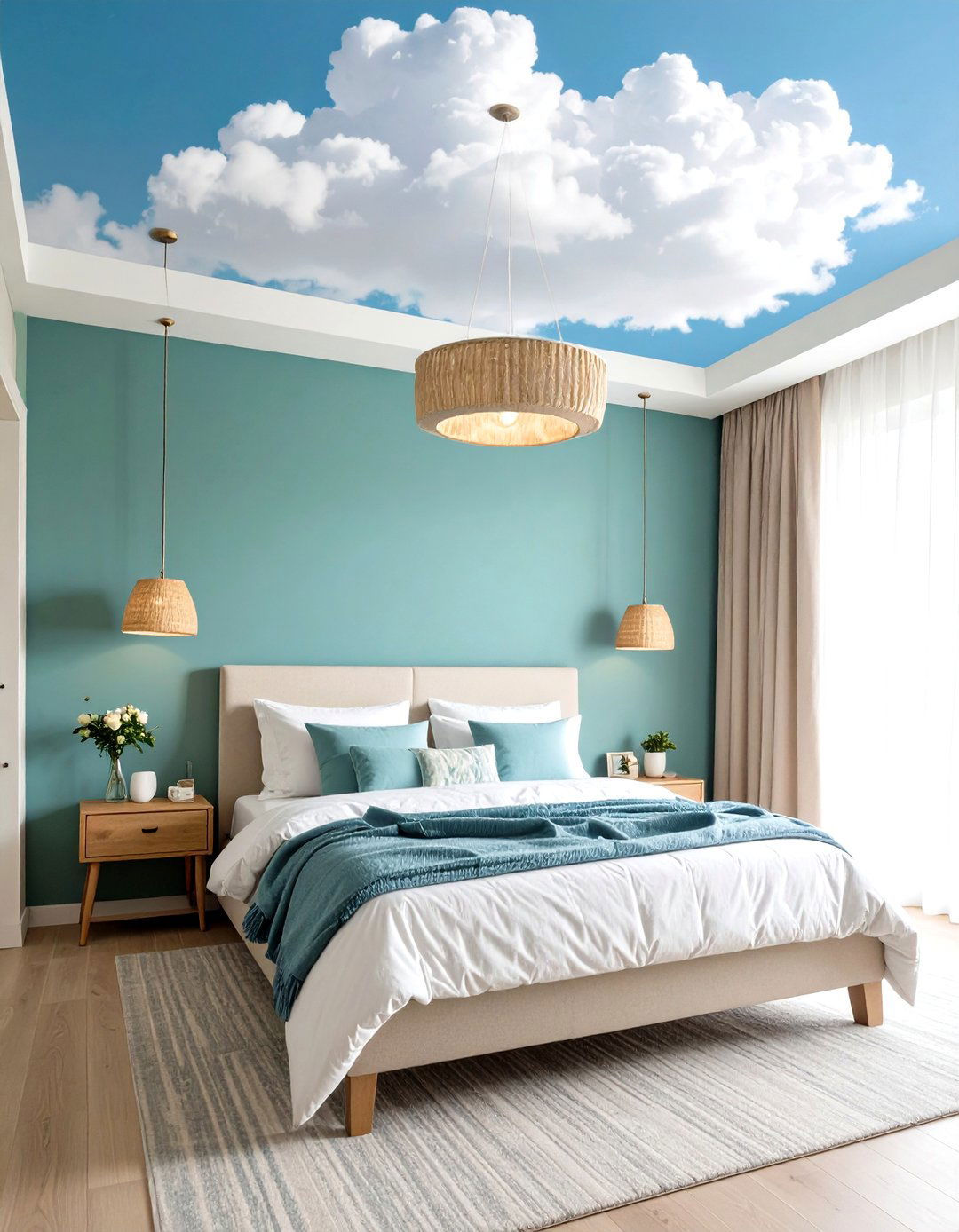 Cloud Wallpaper Ceiling Bedroom - 24 Cloud Themed Bedroom Ideas