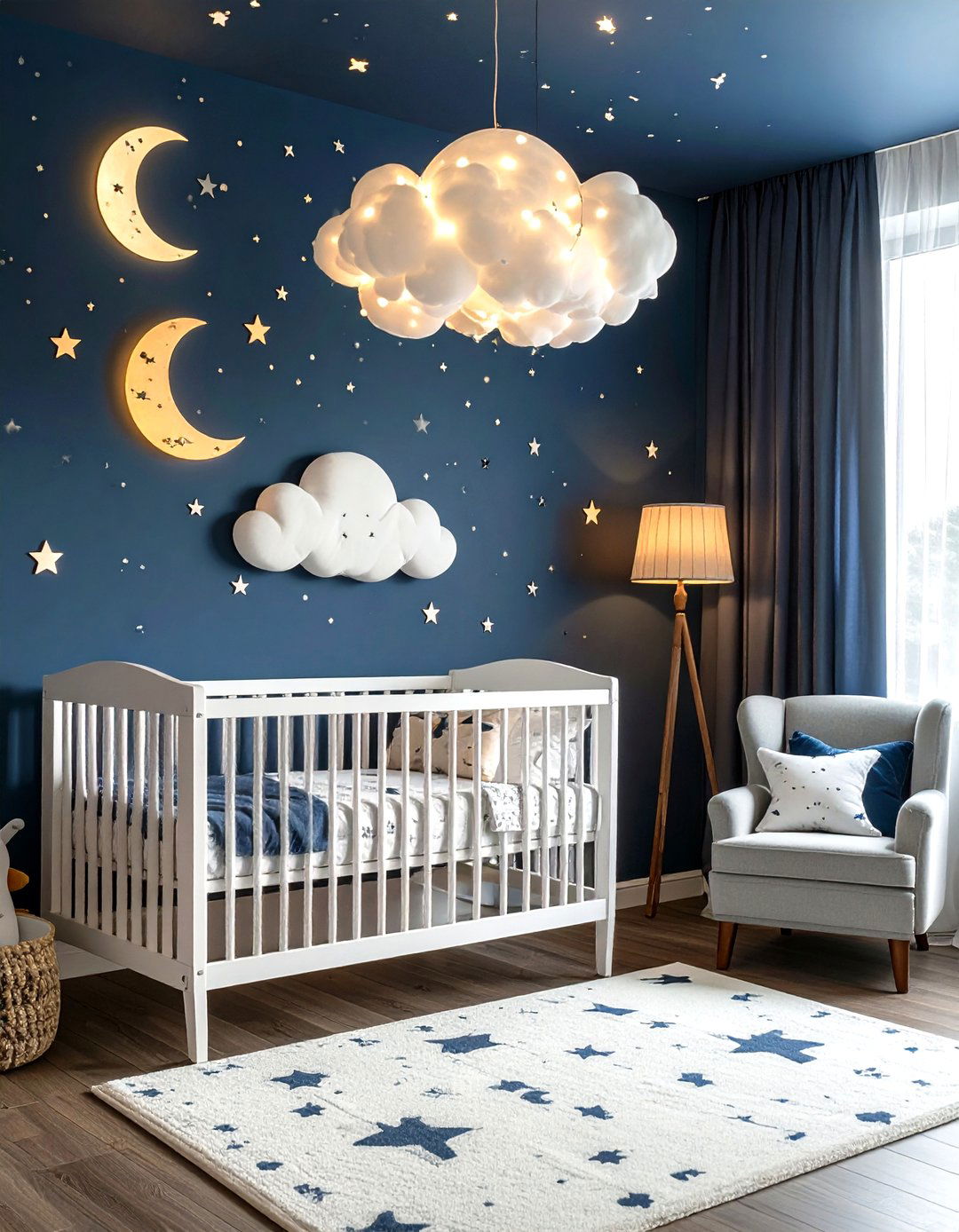 Cloud and Sky Black White Nursery - 24 Black and White Nursery Ideas