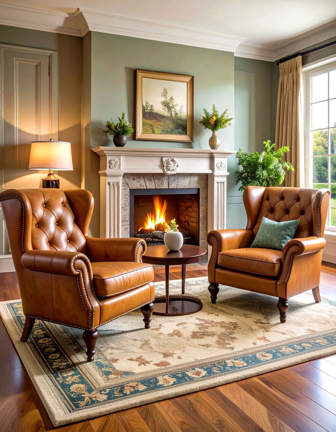 Club Chair Sophistication - 24 Chairs in Front of Fireplace Ideas